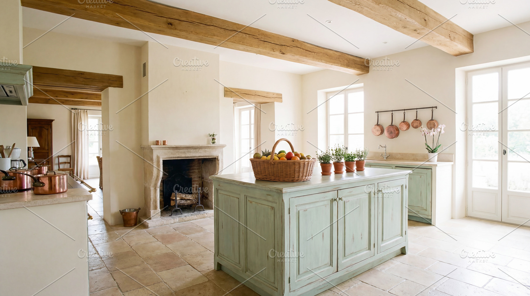Provence-style kitchen interior, an Architecture Photo by Volff