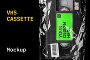 VHS Cassette Mockup, a Product Mockup by BULBFISH (Thumbnail 1 of 8)