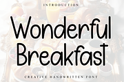 Wonderful Breakfast, a Sans Serif Font by InermediaSTUDIO (Thumbnail 1 of 8)