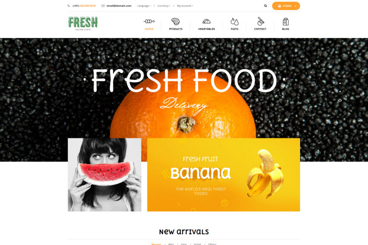 Fresh Magento 2 Template, a Websites & App Template by Puzzthemes (Photo 1 of 4)
