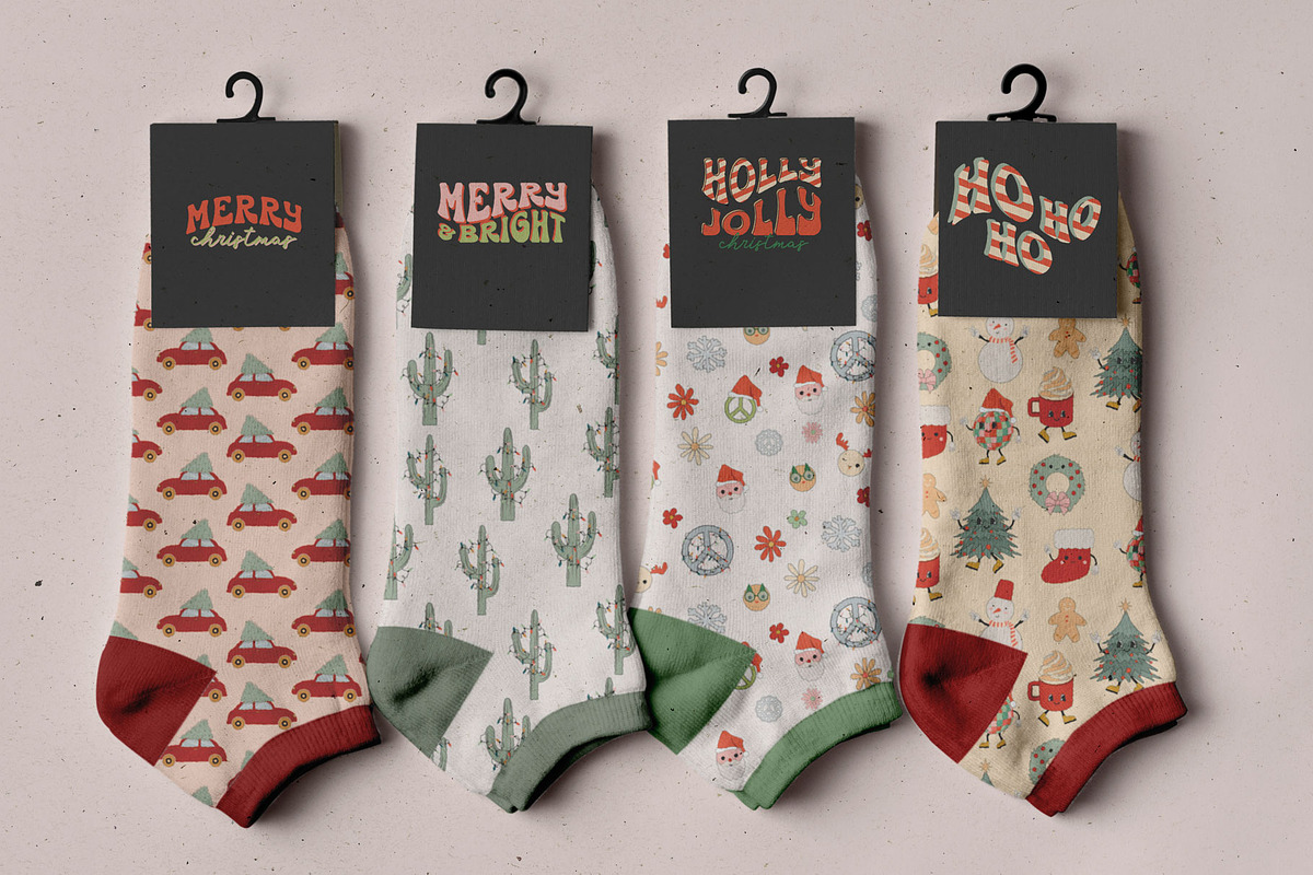 Holly Jolly Groovy Christmas, a Seasonal Illustration by Mio Buono (Photo 11 of 13)