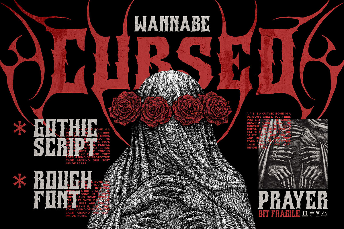 Krondos Typeface, a Blackletter Font by alit design (Photo 1 of 17)