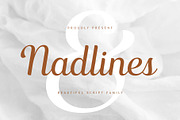 Nadlines - Script Family, a Script Font by Novitype (Thumbnail 1 of 13)