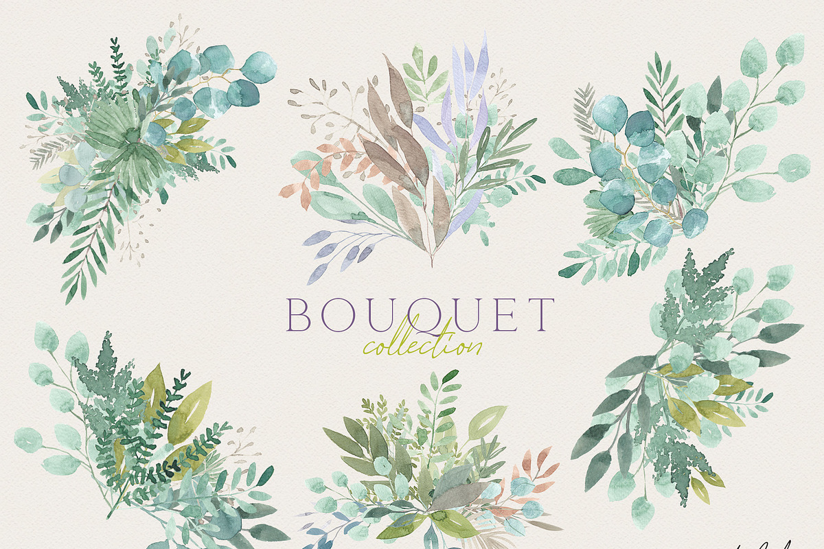 Handmade Foliage watercolour herbs, an Illustration by January Bloom (Photo 11 of 13)
