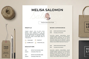 Resume Template 1, 2 Page Florence