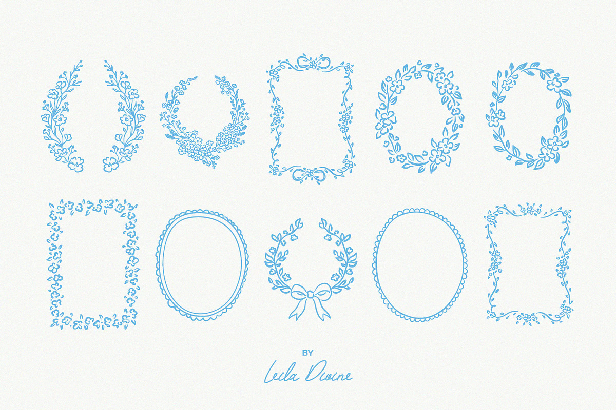 Hand Drawn Whimsy Spring, an Object Graphic by Leila Divine (Photo 4 of 21)