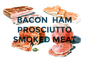 MEAT & SAUSAGES WATERCOLOR SET, a Food Illustration by wedraw (Thumbnail 2 of 4)
