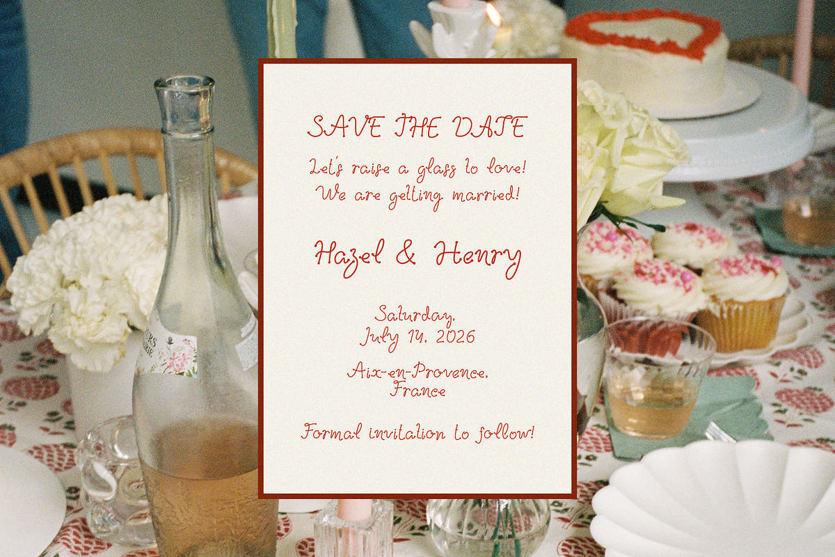 Sherbet. Sweet and Messy Girly Font, a Handwritten Font by AnMark (Photo 5 of 11)