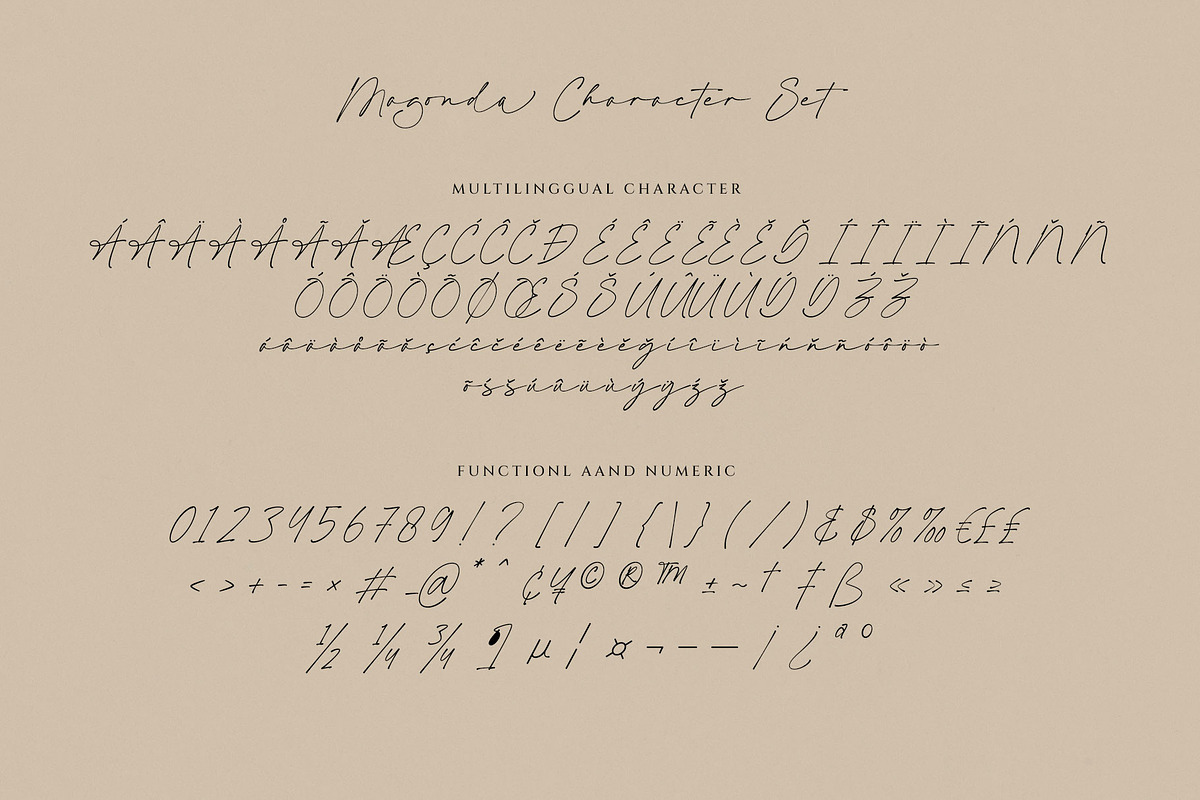 Magonda Casual Script Font, a Script Font by RantautypeStudio (Photo 17 of 17)