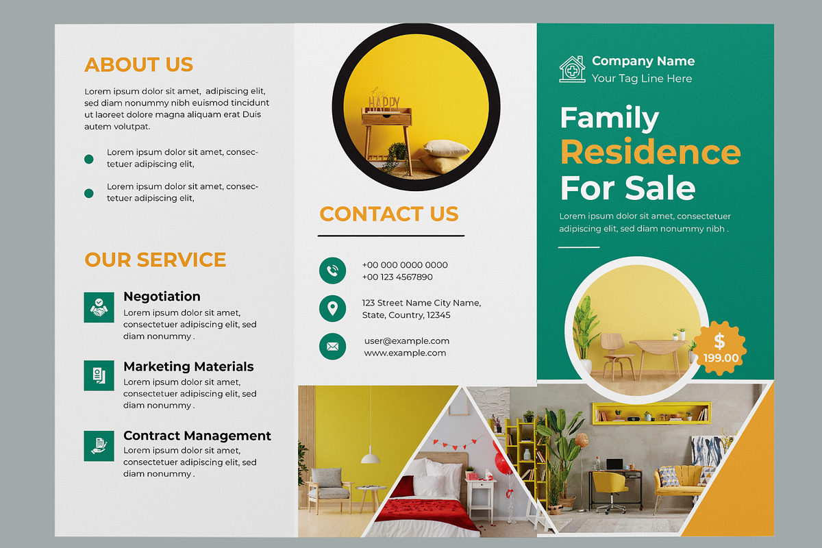 House Trifold Design Layout, a Brochure Template by MightyDesign (Photo 2 of 7)