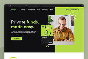 Finance Agency Landing Page