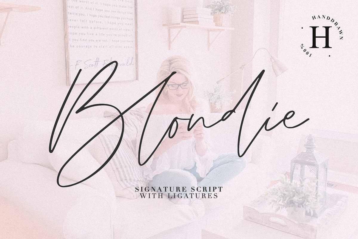 BLONDIE SCRIPT, a Handwritten Font by supfonts (Photo 1 of 8)