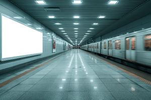 Blank advertisement billboard, a Photo by Pavel_design