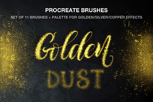 Golden Dust Procreate brushes