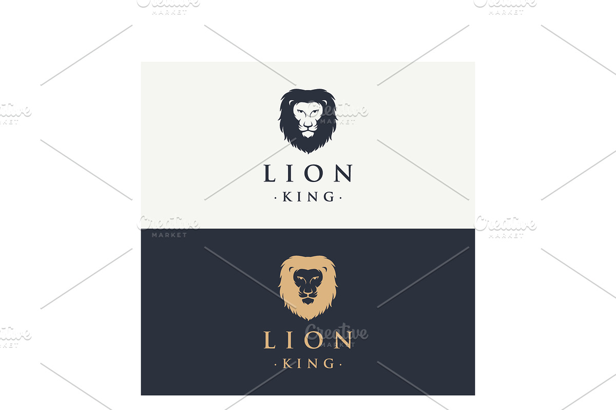 Vector illustration lion head logo., a Branding & Logo Template by LOGOCREATIVE