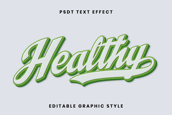 Healthy Retro Script Text Effect preview 2