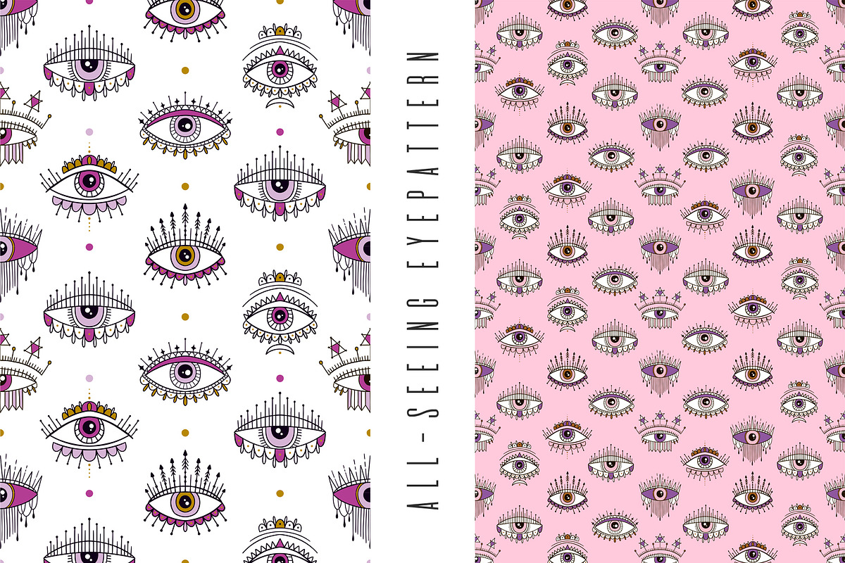 Eye of providence. Ink graphic set., a Decorative Illustration by Moonflora (Photo 4 of 7)