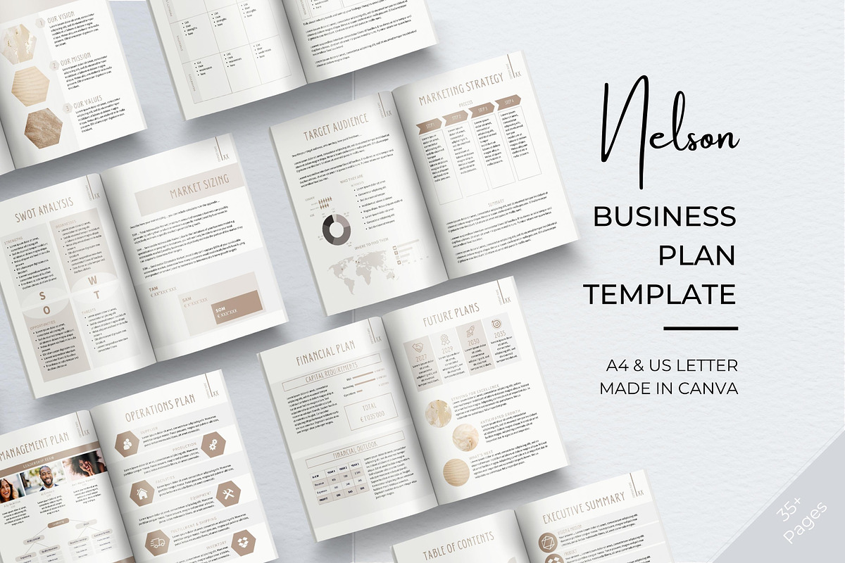 Business Plan Template, 35+ Pages, a Presentation Template by B2 Studio (Photo 1 of 11)
