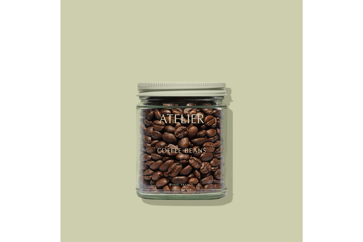 Coffee Bean Jar Mockup, a Cups & Container Mockup by Copal (Photo 14 of 17)