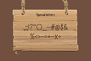 Struck wood Display font, a Sans Serif Font by Mehul Munjani (Thumbnail 8 of 9)