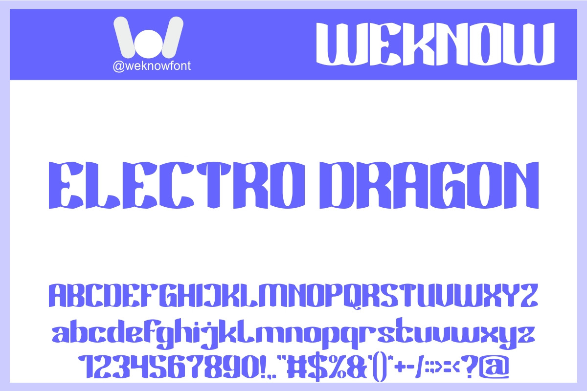 Electro Dragon font, a Blackletter Font by weknow (Photo 1 of 8)