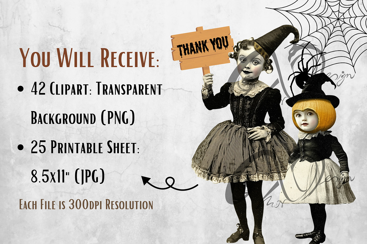 Old-Timey Tricks: Vintage Halloween, a Person Illustration by NiiiNArt (Photo 2 of 6)