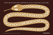 GREAT SNAKES! Vector Art Brushes, a Brush Add-On by Komet & Flicker (Thumbnail 5 of 10)