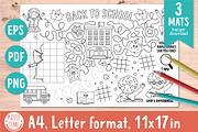 Back to school activity placemats, an Education Illustration by Lexi Claus (Thumbnail 1 of 6)