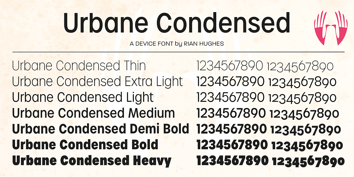 Urbane Condensed, a Sans Serif Font by Device (Photo 5 of 7)