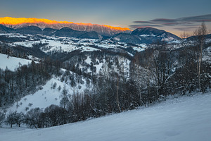 Majestic winter snowy scenery, a Nature Photo by Alpine Dreams