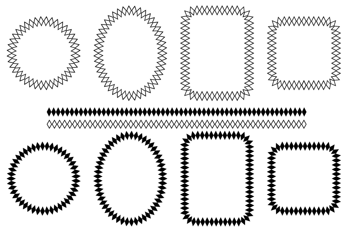 Diamond Pattern Frames preview 6