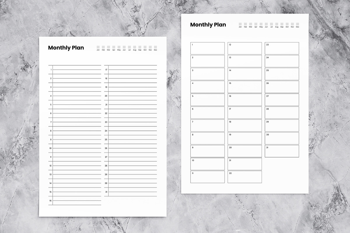 Minimalist Planner Templates, a Flyer Template by Template Temple (Photo 4 of 5)