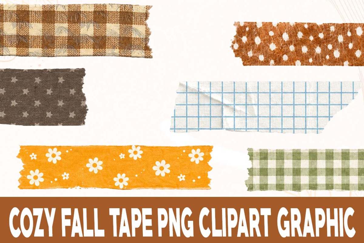 Cozy Fall Tape PNG Clipart, an Object Graphic by FiveStarCrafting (Photo 3 of 3)