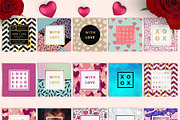 400+ Valentine's Day Cards Pack, a Decorative Illustration by Olha Kostiuk (Thumbnail 2 of 9)