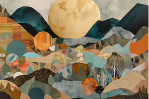 collage with various shapes and, an Arts & Entertainment Photo by Sergey Kotenev