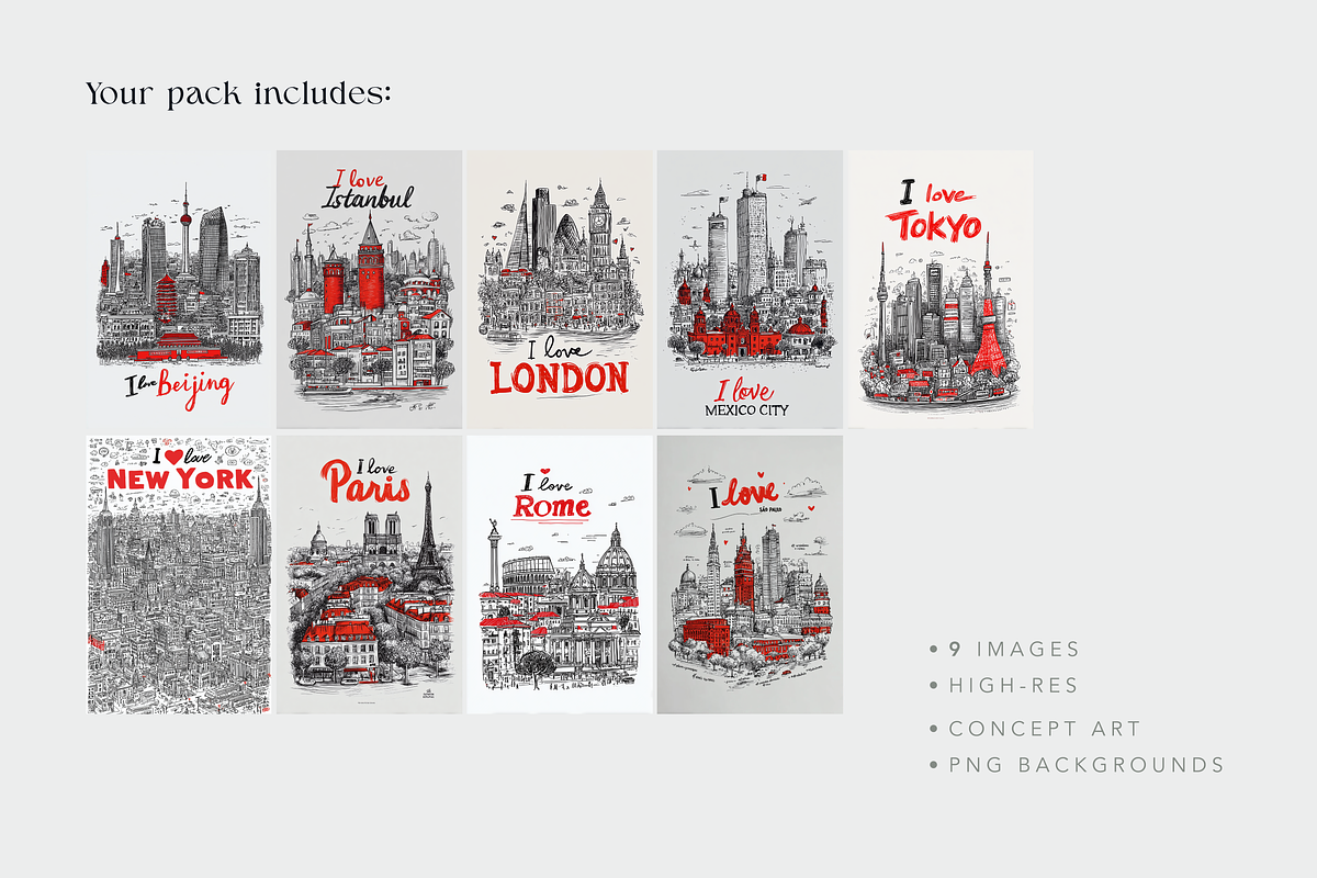 I love New York, a Decorative Illustration by Typedreams.site (Photo 5 of 6)