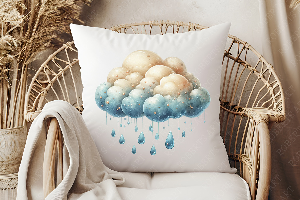 Dusty Blue Beige Baby Nursery PNG, an Illustration by RobertsArt (Photo 8 of 8)