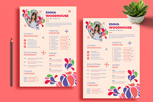 Abstract Resume Template, a Resume Template by MightyDesign