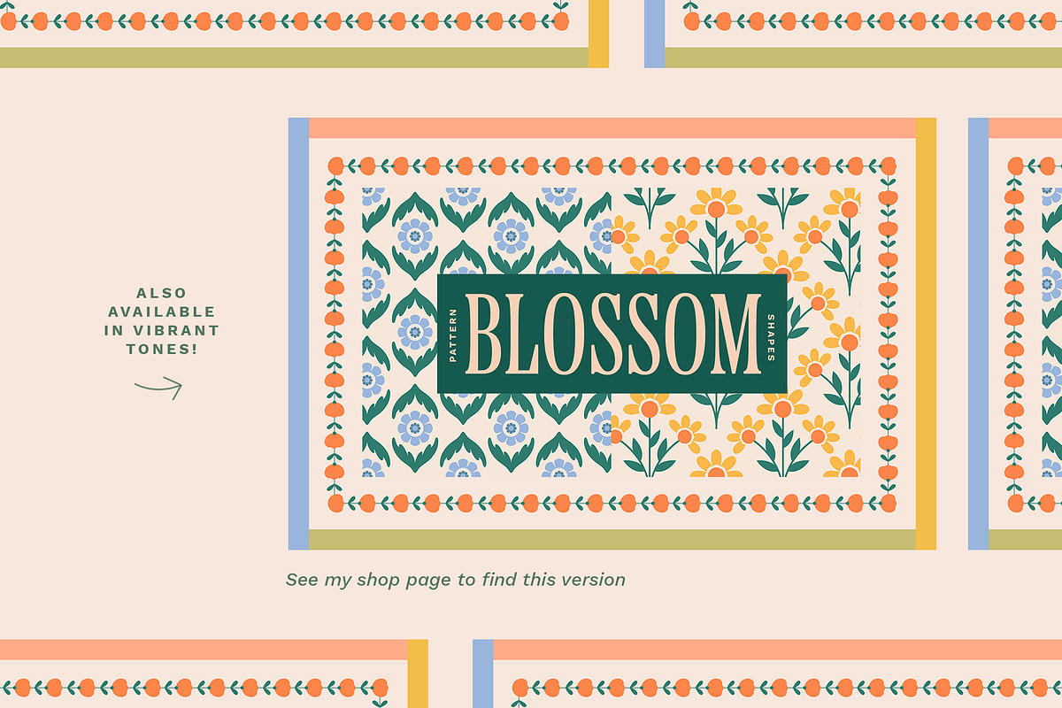 Blossom - Earthy Patterns & Shapes, a Pattern Graphic by Basia Stryjecka (Photo 33 of 33)