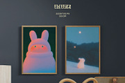 Fluffies: Trendy Kids Digital Prints, a Background Graphic by Purple (Thumbnail 5 of 7)