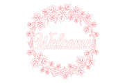 Vine Wreath Welcome Laser Cut SVG, an Object Graphic by DreamCafeArt (Thumbnail 3 of 3)
