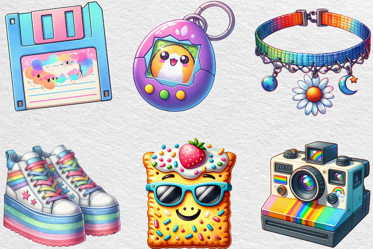 Nostalgic 90s Retro Sublimation, an Illustration by Black Bird Studio (Photo 5 of 6)