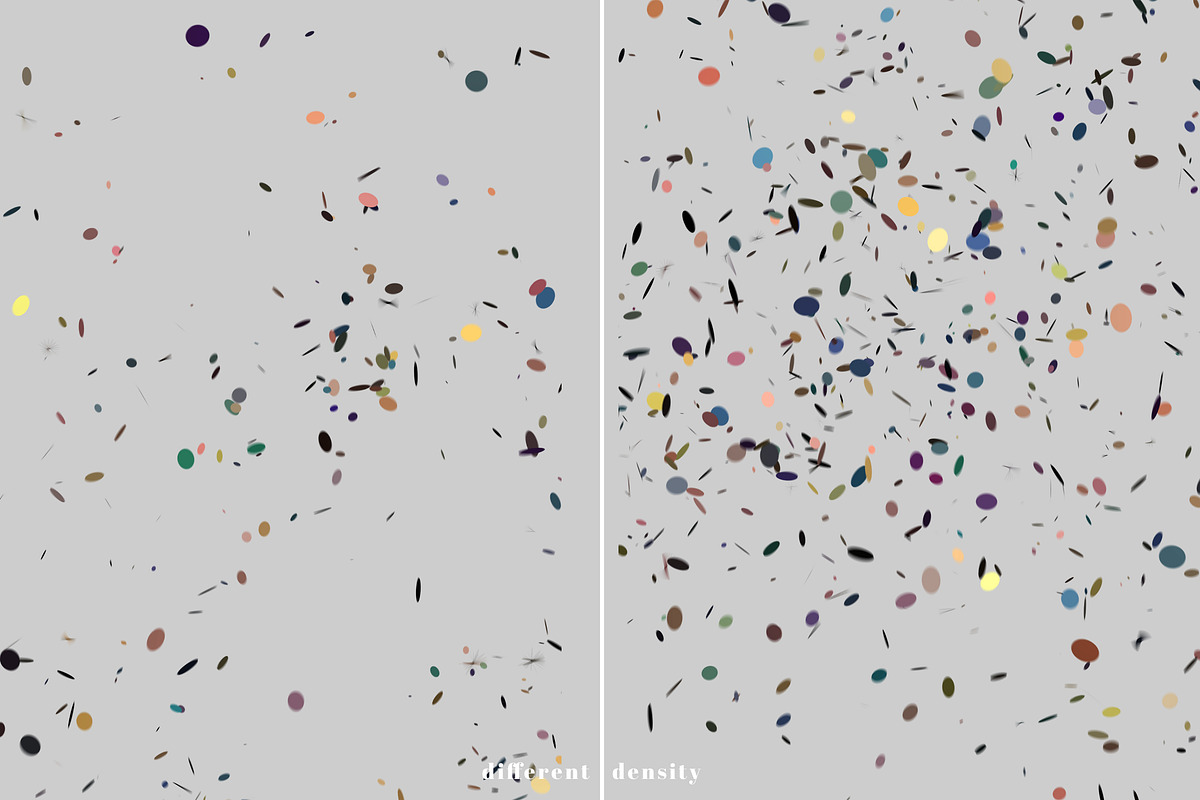 20 Transparent Confetti Overlays, an Object Graphic by smishura (Photo 3 of 4)
