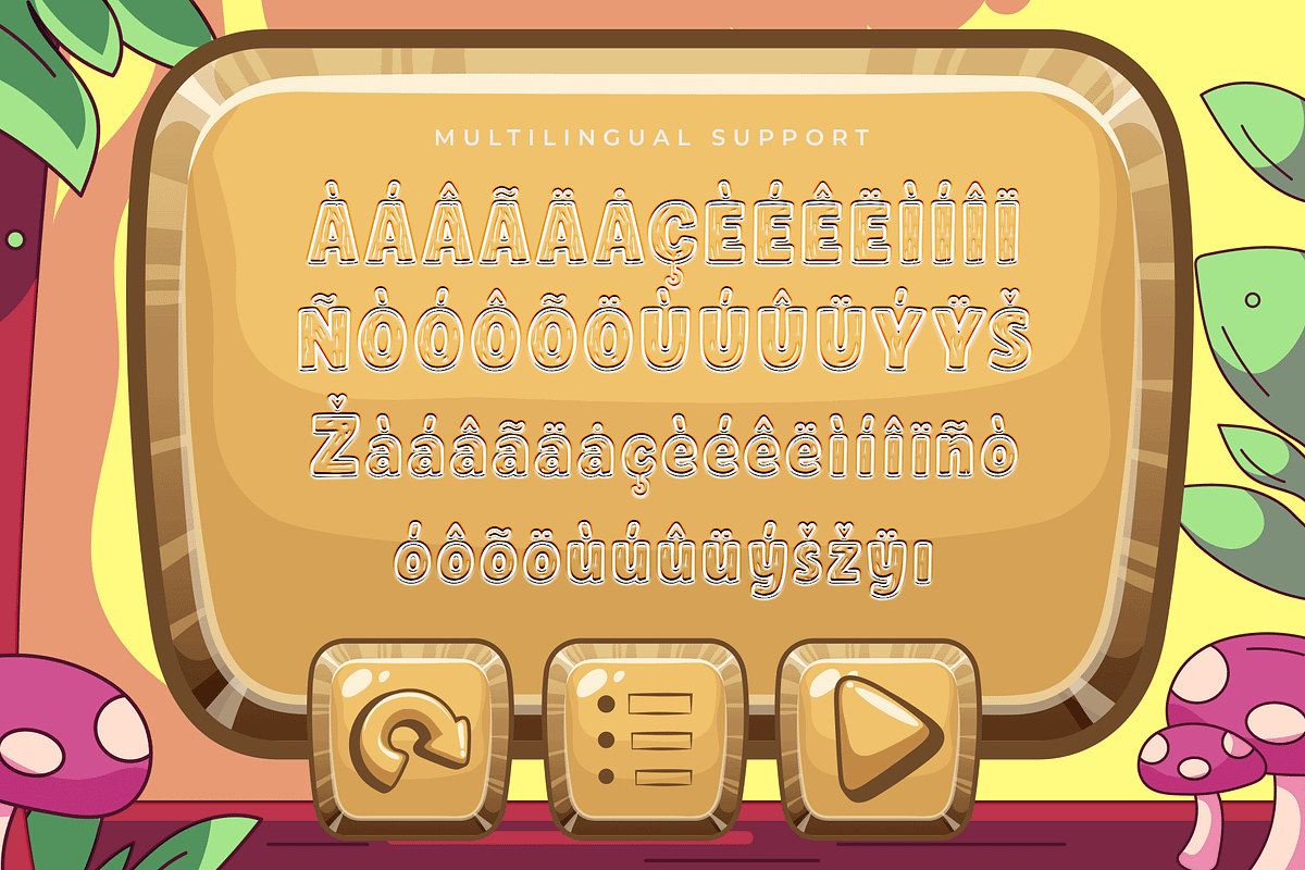 Wood Play – Modern Kids Font, a Sans Serif Font by overlaytemplates (Photo 5 of 5)