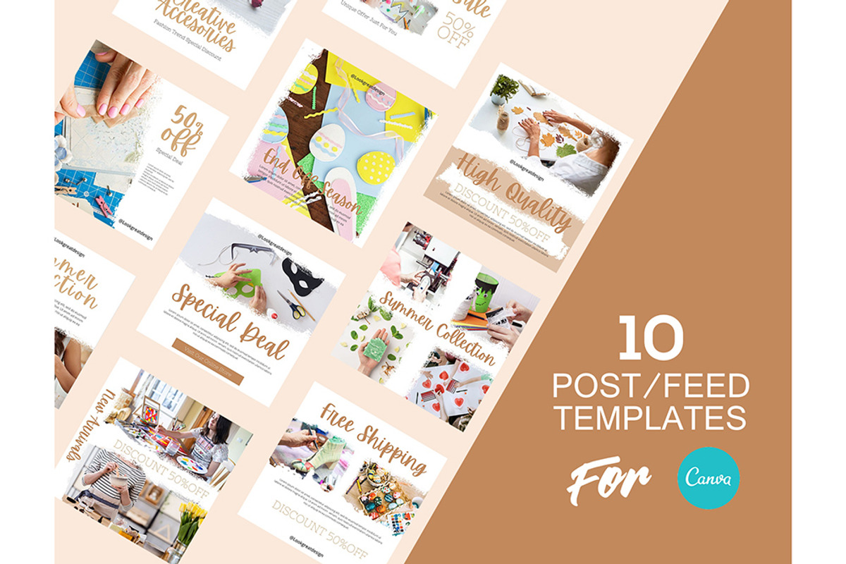 Instagram Post Template For Canva, a Social Media Template by DreamColor (Photo 2 of 5)