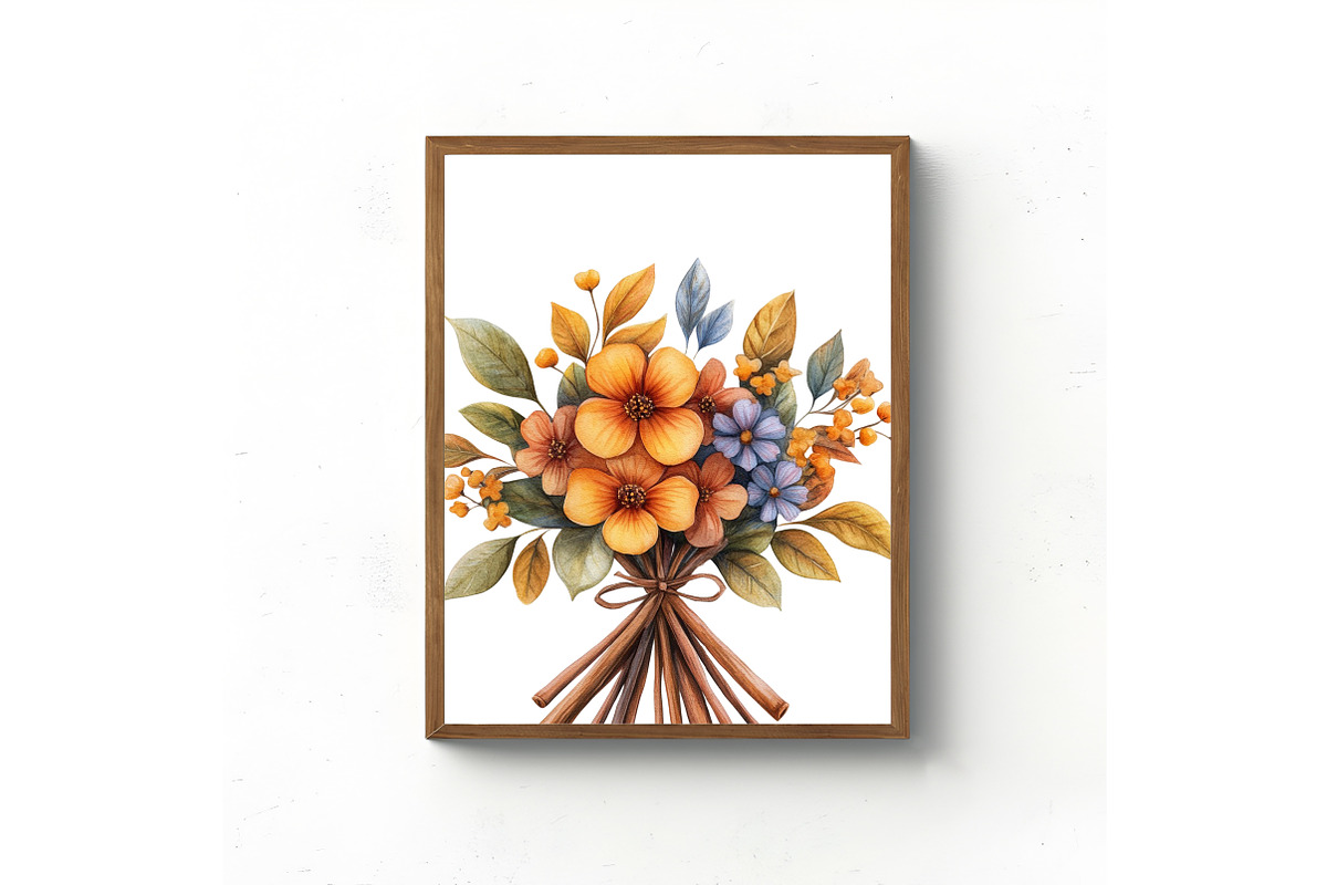 Autumn Bouquets Clipart, an Illustration by Libby Wishes (Photo 6 of 10)