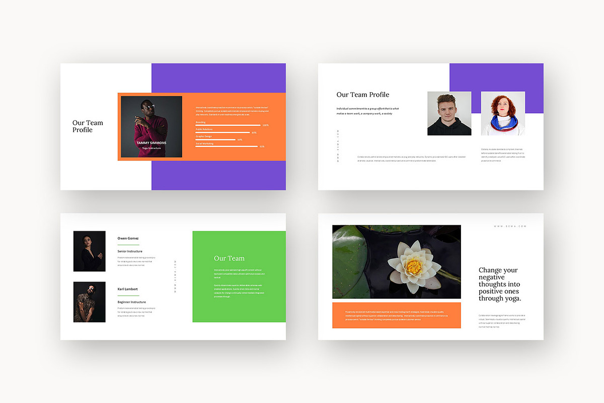 Bema : Fitness Trainer Google Slides, a Presentation Template by Punkl Camp (Photo 6 of 16)