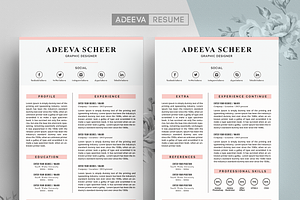 Simple Resume Template Scheer