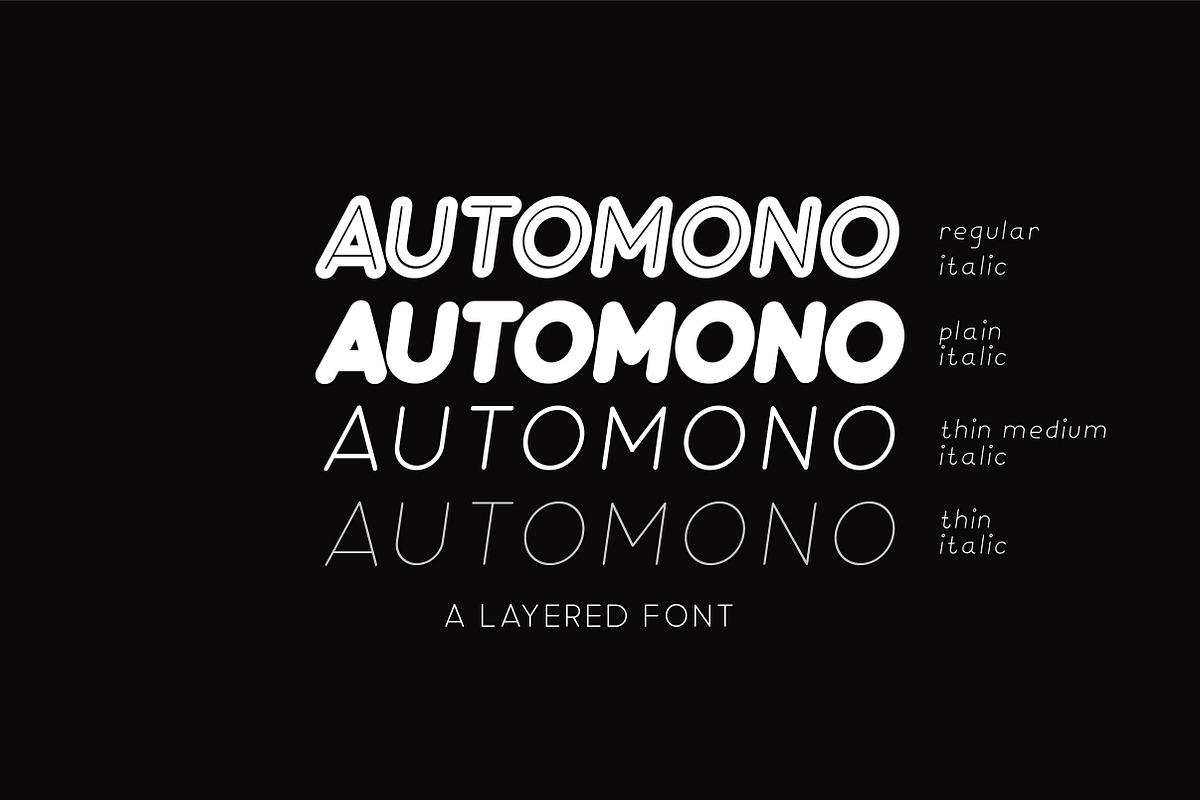 Automono Fonts preview 3