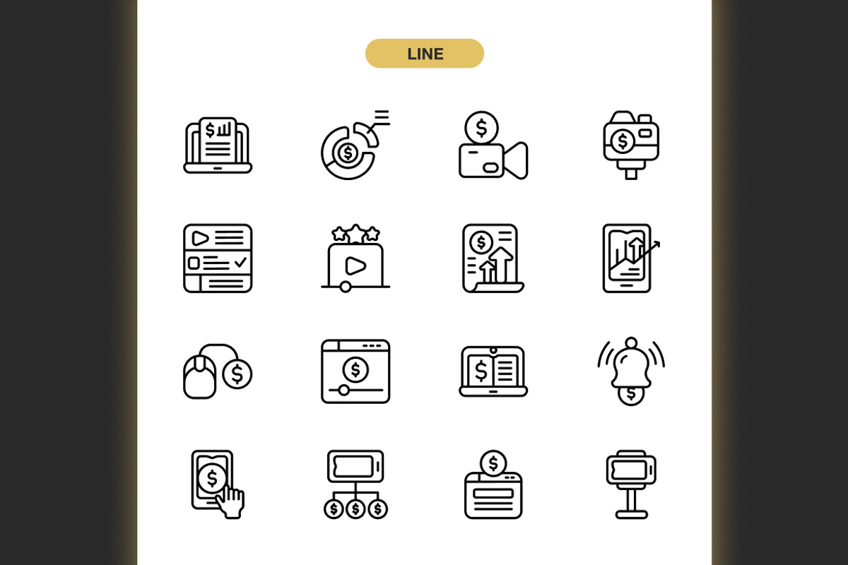 Monetization Icons, an Icon by Spacepixel Creative (Photo 2 of 3)